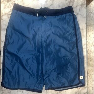 Lands' End Men's Blake Shelton x Lands' End blue Board Swim Shorts